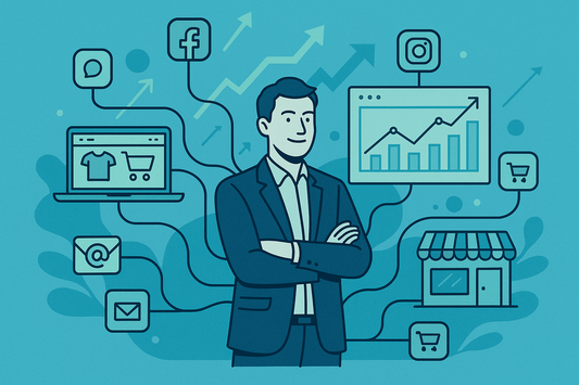 Ecommerce seller scaling their business beyond marketplace dependency with multi-channel strategies.