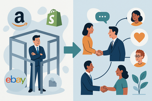Seller shifting focus from marketplace dependency to direct customer relationships for long-term growth.
