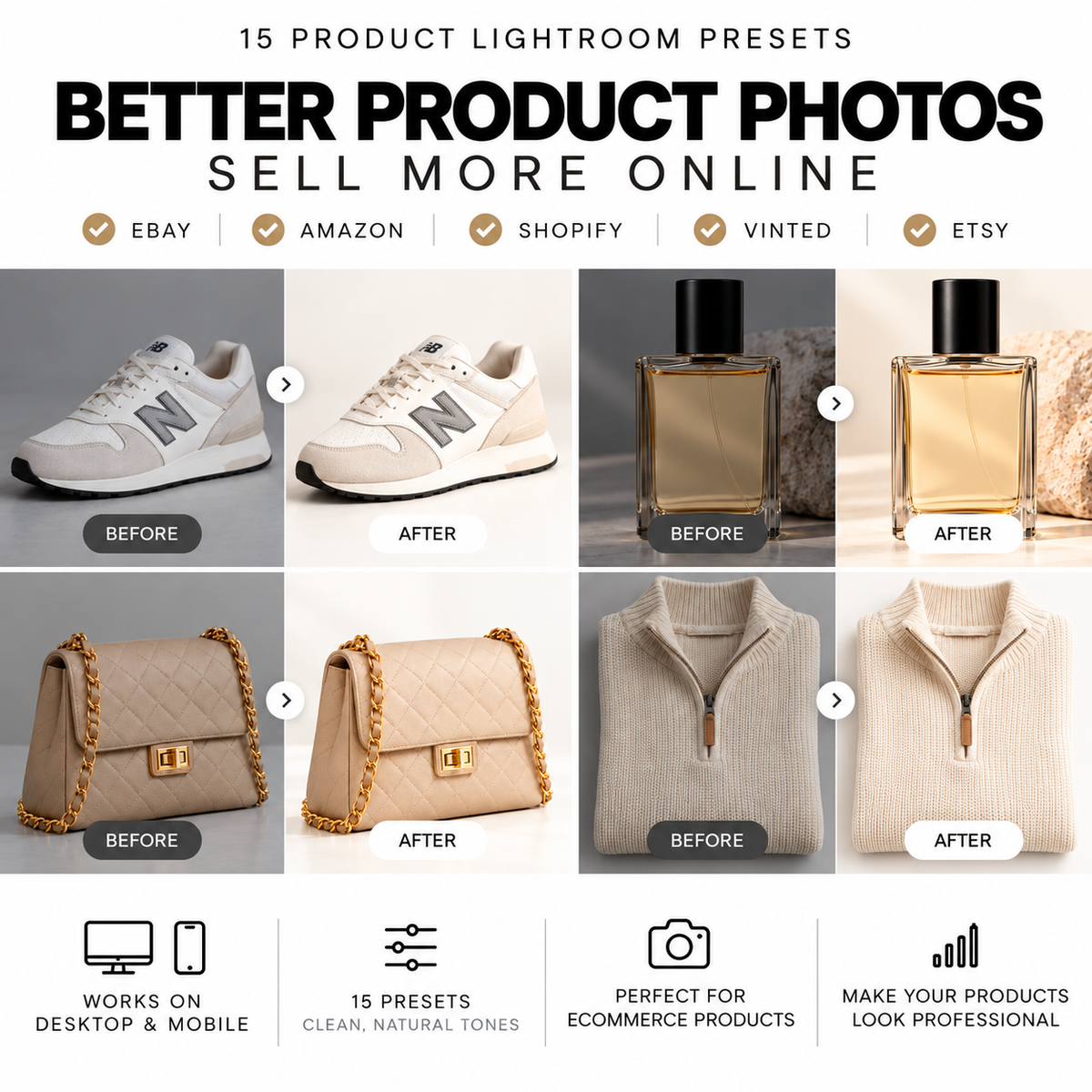 15 Lightroom Presets for Product Photography | Ecommerce Photo Editing