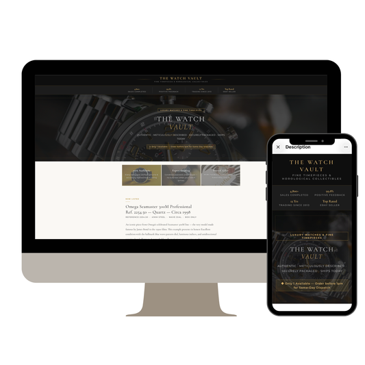 Luxury Watch eBay Listing HTML Template | Watch Resellers